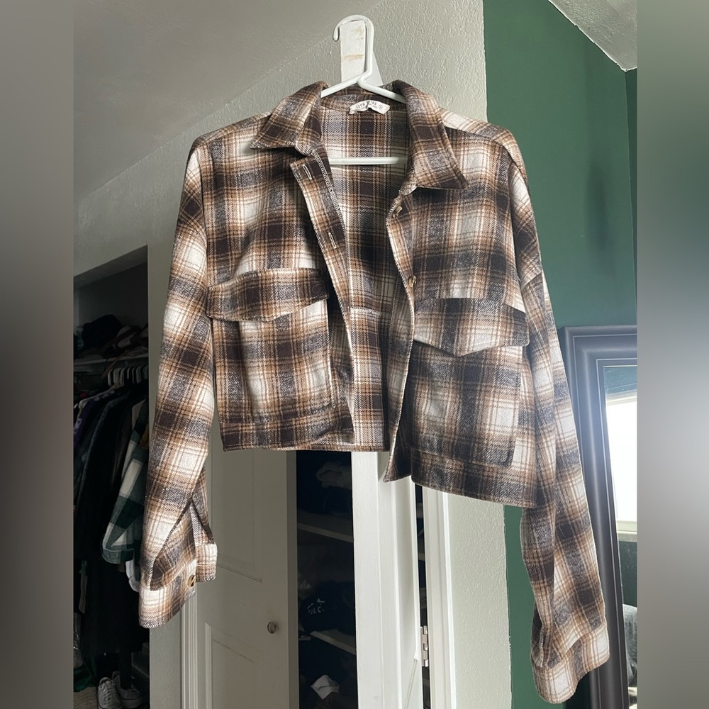 12th Tribe Cropped flannel